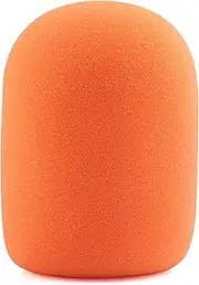 LEFXMOPHY PodMic Pop Filter, for Rode Procaster Podcaster NT1 NT1-A NT2-A NT-USB K2 NT1000 NT2000 Windscreen Replacement Foam Cover Pod Mic Wind Screen, Orange WS2 Microphone Muffler