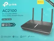 TP-LINK Archer VR400 AC1200 Wireless VDSL/ADSL Modem Router - Black. Brand New.