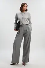 Tailored Marl Wide Leg Trouser