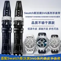 在飛比找Yahoo!奇摩拍賣優惠-代用錶帶 適配Swatch斯沃琪SVG機械錶SVGK403/