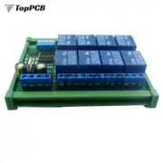 ModBus RTU 8 Channel RS485 Relay Module DIN35 C45 Rail Box Remote Control Switch