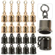 20 Pcs Tassel Hanging Clock Snare Wire Button Pins Caps Fringe