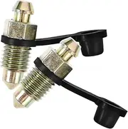 TOPPERFUN 2pcs Motorcycle Brake Bleeder Screws Caps M10 Bolts Car Bleeder Screws Automotive Brake Accessories