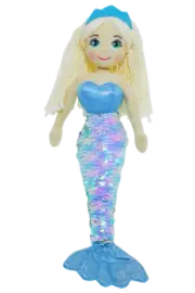Blue Mermaid Doll Soft Plush Toy Shelly 17"/45cm Mythical Creatures