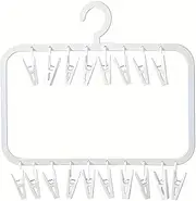 AIMALL Seamless Baby Sock Hanger, Windproof Drying Clip for Nursery, Durable Plastic Hanger for Seamless Sock Storage