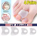 8× Soft Silicone Gel Toe Separator Bunion Toes Spacer Orthotics Pain Relief USA