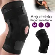 Hinged Knee Brace Adjustable Open Patella Support Swollen Tendon Ligament ACL AU