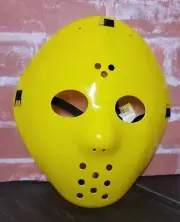 Plastic Halloween Hockey Mask Adult YELLOW