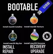 4-in-1 Bootable MacOS Big Sur, Catalina, Sonoma & Ventura USB Service Install
