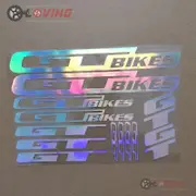 13pics/set frame stickers GT laser reflective stickers DIY bike decals frame body decals mountain bike decals colorful