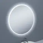 Round Cool Light LED Mirror with Mirror Demister- Bathroom Backlit Mirror