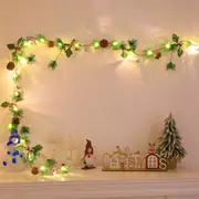 2M 20LEDs Christmas Garland Rattan String Lights Party Garden Light Decor Home Decor-Style 2