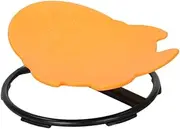 Kids Swivel Chair Wobble Chair Balance Toy Sensory Toys Chair Rotating Seat, for Boys and Girls Seasickness Carsickness, Orange