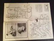 Vintage Delta Milwaukee Woodworking Template Sheet 2 Action Toy Patterns