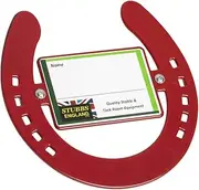 Stubbs Horseshoe Nameplate (UK Size: One Size) (Red)