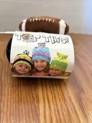 DMC Top This Football Knit Hat Kit W/Pattern Steelers Black, White, Gold NEW