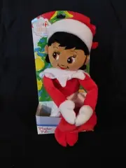 The Elf on the Shelf - Plushee Pal - GIRL Brown Eyes Black Hair - New In Box