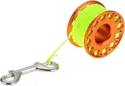 Pegciuho Stainless Steel Double Bolt Lock Diving Reel, Diving Reel, Diving Reel for Spearfishing, Diving Equipment