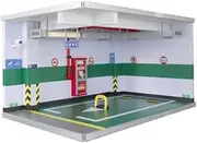 Simulation Parking lot Mode Simulation Garage Model DIY Scene 1/18 Scale Underground Parking Lot Model Scene Acrylic Display Box Light Toys Gifts Car Garage Protective Organizer Scene