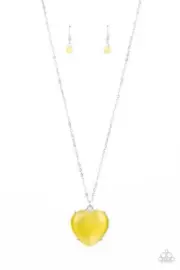 Paparazzi: Warmhearted Glow Yellow Necklace NWT