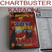 CHARTBUSTER KARAOKE 6 CD+G COUNTRY HITS 2011 VOL-508 NEW Box w/SONG LIST