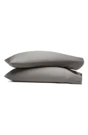 Boll & Branch Set of 2 Signature Hemmed Pillowcases in Stone at Nordstrom, Size King