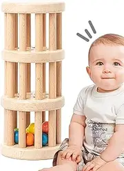 Fellflying Kids Rain Stick Toy - Rain Maker Toys | Early Education Wooden Rain Stick for Sound Enlightenment, Kindergarten Teaching Aids, Boy and Girl