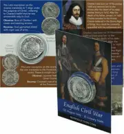 English Civil War Pewter Coin Pack Oliver Cromwell Shilling