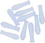 SOLUSTRE Long-lasting Silicone Material 10pcs Glass Dropper Tips Graduated Caps 2ml Pipette Tip Red Cap for Lab Use