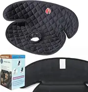 Baby Piddle Pad Car Seat Liner,Potty Training car seat Protector with Waterproof Liner for Child Safety Car Seat Stroller and Dinner Chair,Machine Wash and Dry（Rhom-Black）