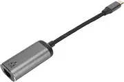 USB C to Ethernet Adapter, Type C Network Interface Adapter, 2500M Gigabit Driveless RJ45 Type C Transit 2.5G Network Port Short Line.