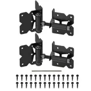 Self Closing Gate Hinges- Heavy Duty for Wooden Vinyl PVC Fence 90 Degree