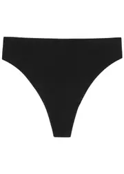 Wacoal Beyond Naked Stretch-cotton Thong - Black - L L