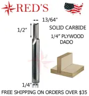 Tideway C4 RC01120414 13/64 1/4" Undersized Dado Plywood router bit 1/4 shank