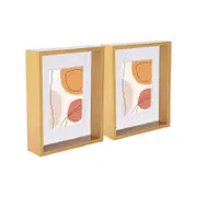 Nicola Spring 8" x 10" 3D Deep Box Photo Frames with White 5" x 7" Mount - Pack of 5