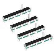 4Pcs Straight Double Linear Slide Potentiometer A10K 75mm(L) 60mm Travel