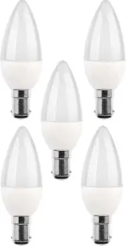 Pack B15 Led Bulbs, 5w Incandescent Bulb, 220v 270lm, 3000k Daylight, B15 Bayonet Base Bulb, [energy Efficiency Class A+].