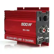 MA-150 Power Amplifier 500W DC9-14V 2-Channel Mini Audio HiFi Bass Car Home