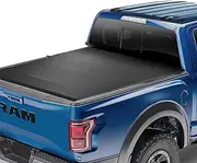 VEVOR Quad-Fold Truck Bed Tonneau Cover, Compatible with 2002-2024 Dodge Ram 1500 (Inclu. Classic & New), 2003-2024 Dodge Ram 2500 3500, Fleetside 1938 mm Bed, Fit 1938 x 1687 mm Inside Bed, Black