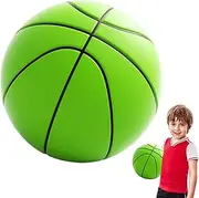 Indoor Basketball - PU Soft Basketball Ball Silent Ball,High-Density Foam Ball, Bright Mute Basketball for Game, Practice, Kids Teens Adults