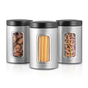 NEW Brabantia Canister Brilliant Steel Set 3pce