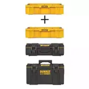 DEWALT TOUGHSYSTEM Deep Tool Tray 22" (2-Pack) + Small Tool Box + Large Tool Box
