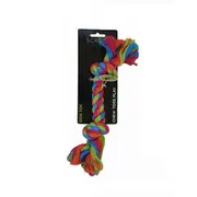 Scream 2-Knot Rope Tug & Toss Interactive Play Dog Toy - 2 Sizes