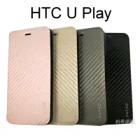 在飛比找Yahoo!奇摩拍賣優惠-【Dapad】卡夢隱扣皮套 HTC U Play (5.2吋