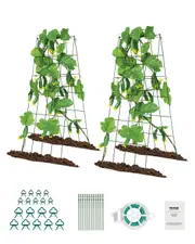 A-Frame Cucumber Trellis 39" x 32" Foldable Metal Garden Trellis