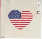 New Hand Painted Needlepoint canvas- USA Heart