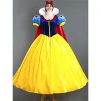在飛比找ETMall東森購物網優惠-含披風成人白雪公主裙舞臺演出cosplay服 萬圣節服裝圣誕