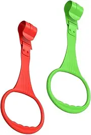 Totority 2pcs Pull up Rings for Playpen Safe Ergonomic Handles for Indoor Play Fall Protection Cognitive Development Toys