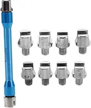 MUCKLILY 1 Set Motorcycle Tire Tools Wrench Bike Spoke Repair Tool Spoke Tightening Tool Spokes for Motorcycles Wire Spoke Wheels Bicycle Maintenance Tool Wheel Spanner Metal Blue