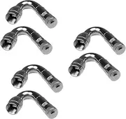ULTECHNOVO 3sets 45 Degree Angled Valve Extension Adapter for Motorcycle Tire Tubeless Tire Valve Stem Extender 2pcs*3